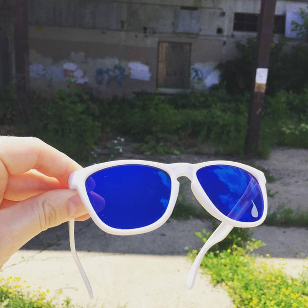 White w/ Ice lenses